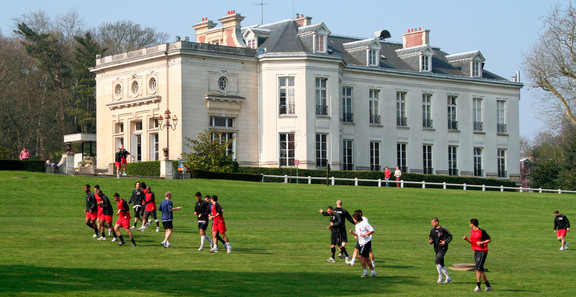 Dans le parc du château