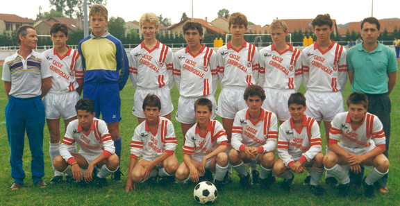 Claude Jeudy et Vincent Hognon en 1989.