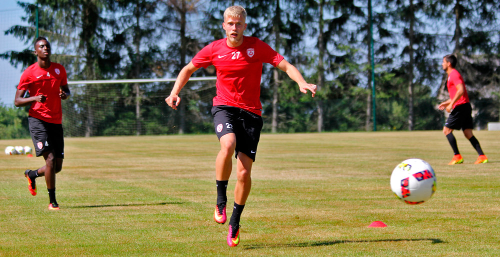 Alexis Busin à l'entraînement