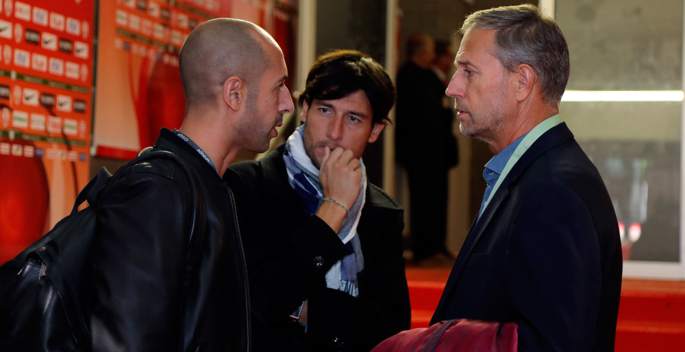 Samir Chamma, le journaliste Romain Jacquot et Alain Perrin