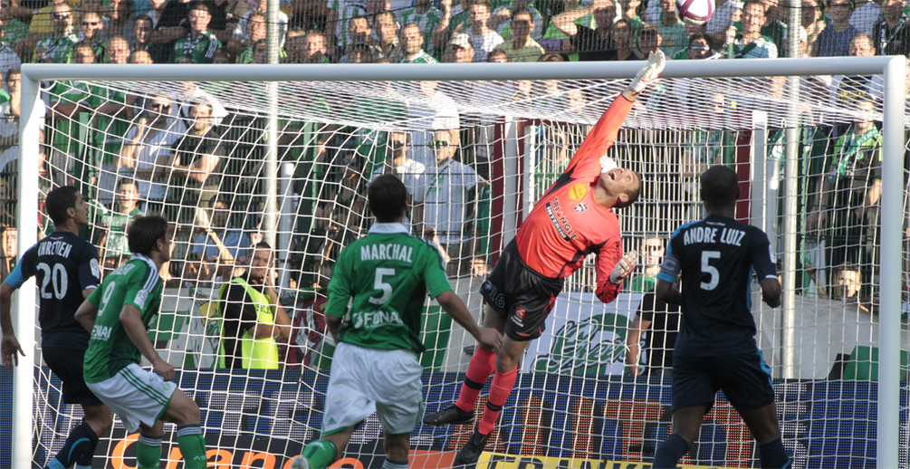 Battus sur un but en toute fin de match, les Nancéiens peuvent avoir des regrets (photo ASSE/P. MASSEGUIN).