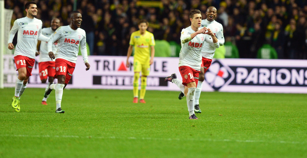 Pourtant diminuée, l’ASNL se qualifie avec beaucoup d’efficacité (photo Arnaud Duret / FC Nantes).