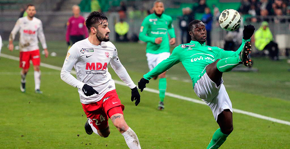 Très bon match des Nancéiens qui se qualifient à St-Etienne (photo ASSE / Philippe MASSEGUIN).