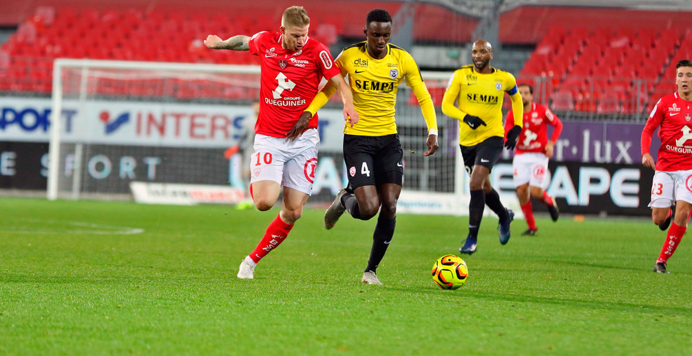 L’ASNL a réussi un gros match mais s’incline devant l’efficacité bretonne (photo O.Stéphan/SB29).