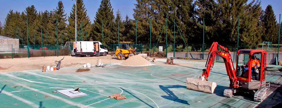 Des travaux au centre de formation