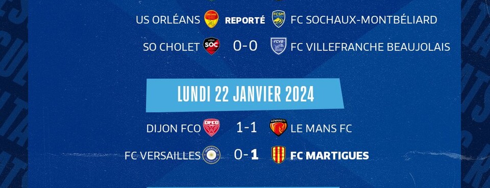 Le programme de la 18ème journée