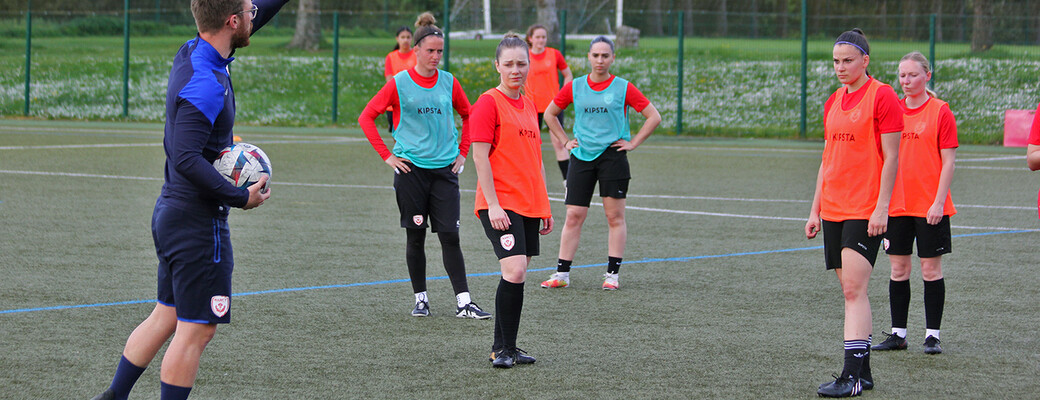 Une séance d'entraînement des féminines