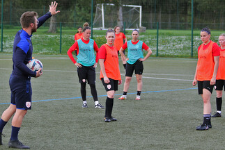 Une séance d'entraînement des féminines