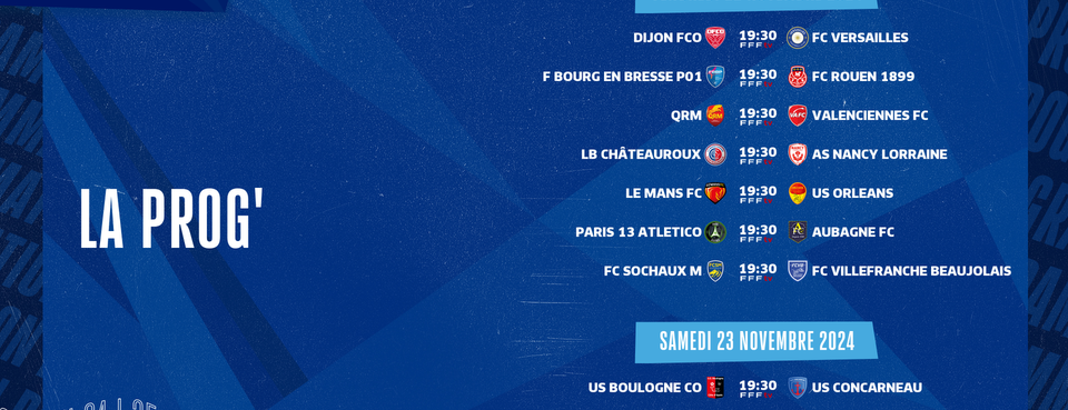 Le programme de la 13ème journée