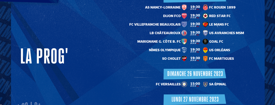 Le programme de la 14ème journée 