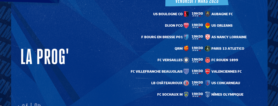 Le programme de la 24ème journée
