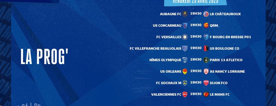 Le programme de la 31ème journée