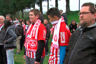 Le soutien des supporters avant le derby