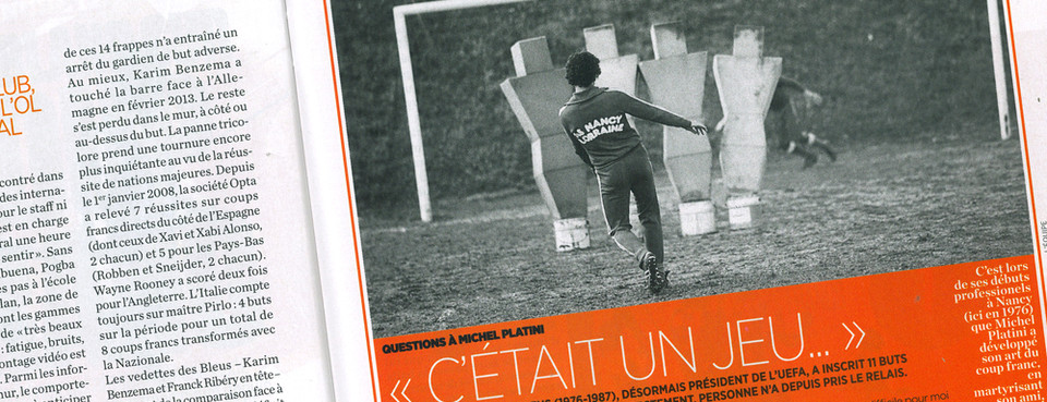 Platini parle coup-franc