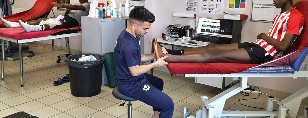 Le staff médical du centre de formation