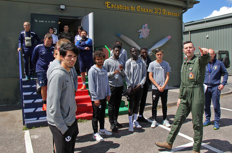 Les U19 visitent la base d'Ochey