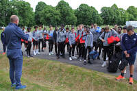 Les U19 visitent la base d'Ochey - Photo n°1