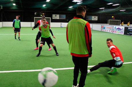 Une séance au Soccer City