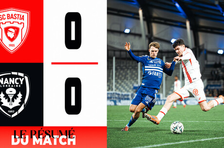 J21 Ligue 2 BKT - Le résumé vidéo de Bastia - Nancy