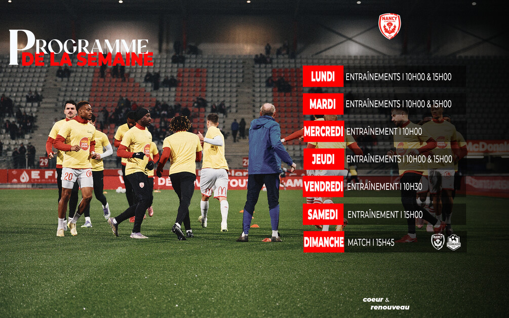 Le programme de la semaine