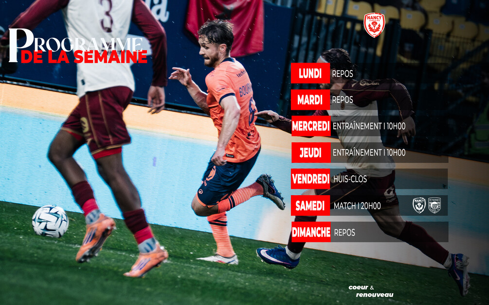 Le programme de la semaine