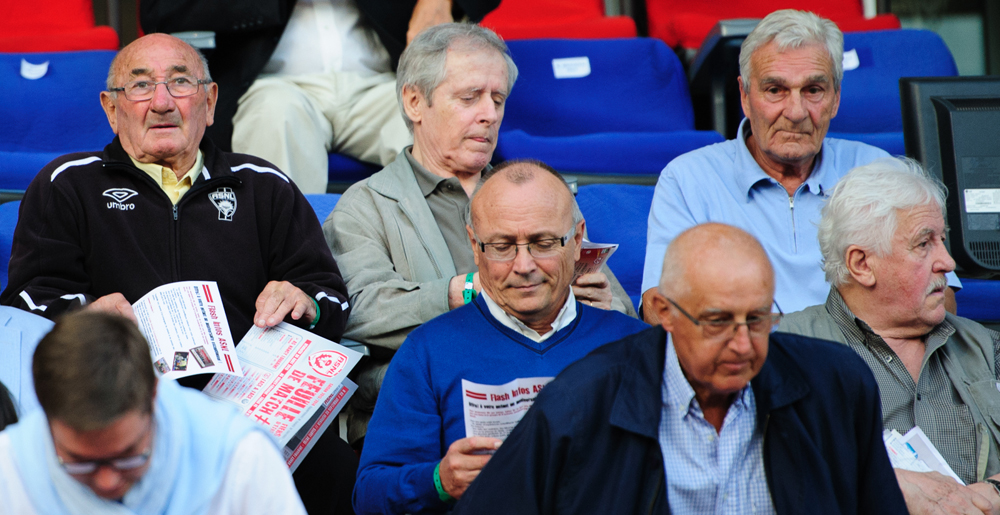 Les amis Hervé Collot, Aldo Platini et Roger Piantoni